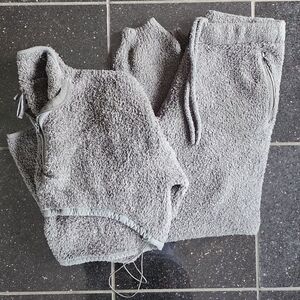 SKIMS Cropped Pull Over Teddy Lounge Set